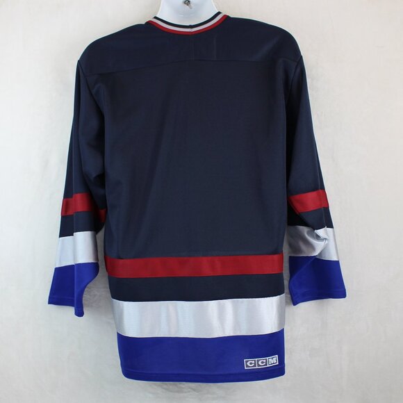 Vintage 90s CCM Vancouver Canucks Orca NHL Hockey Jersey Mens M - Picture 2 of 7